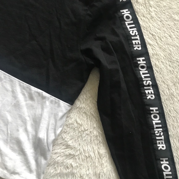 Hollister - Black and White Colorblock Long Sleeve - Picture 5 of 5